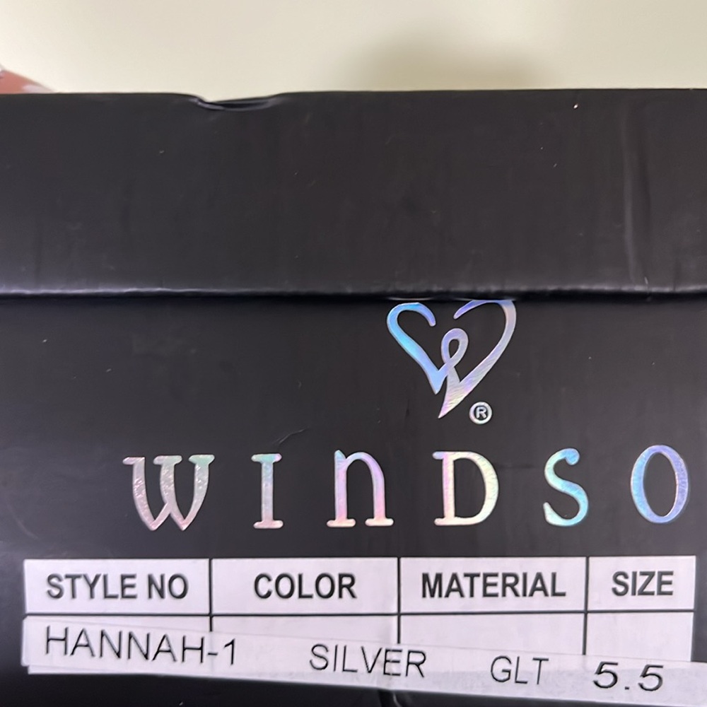 Windsor Shimmer In Rhinestone Block Heels - Picture 3 of 9